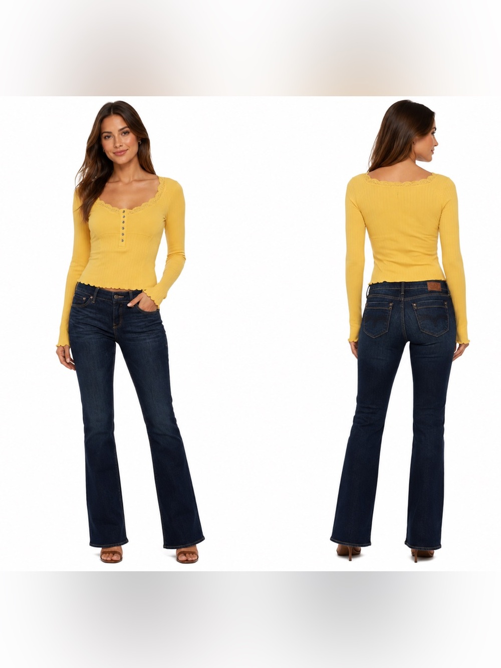 Mavi Zoe Dark Blue Flare Jeans  Ladies
